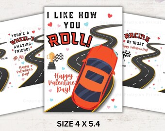 Hot Wheels auto Valentijnsdag afdrukbare, afdrukbare valentijnskaart, kinderen voorschoolse valentijnskaarten, afdrukbare klas valentijnskaarten, jongen Valentijn