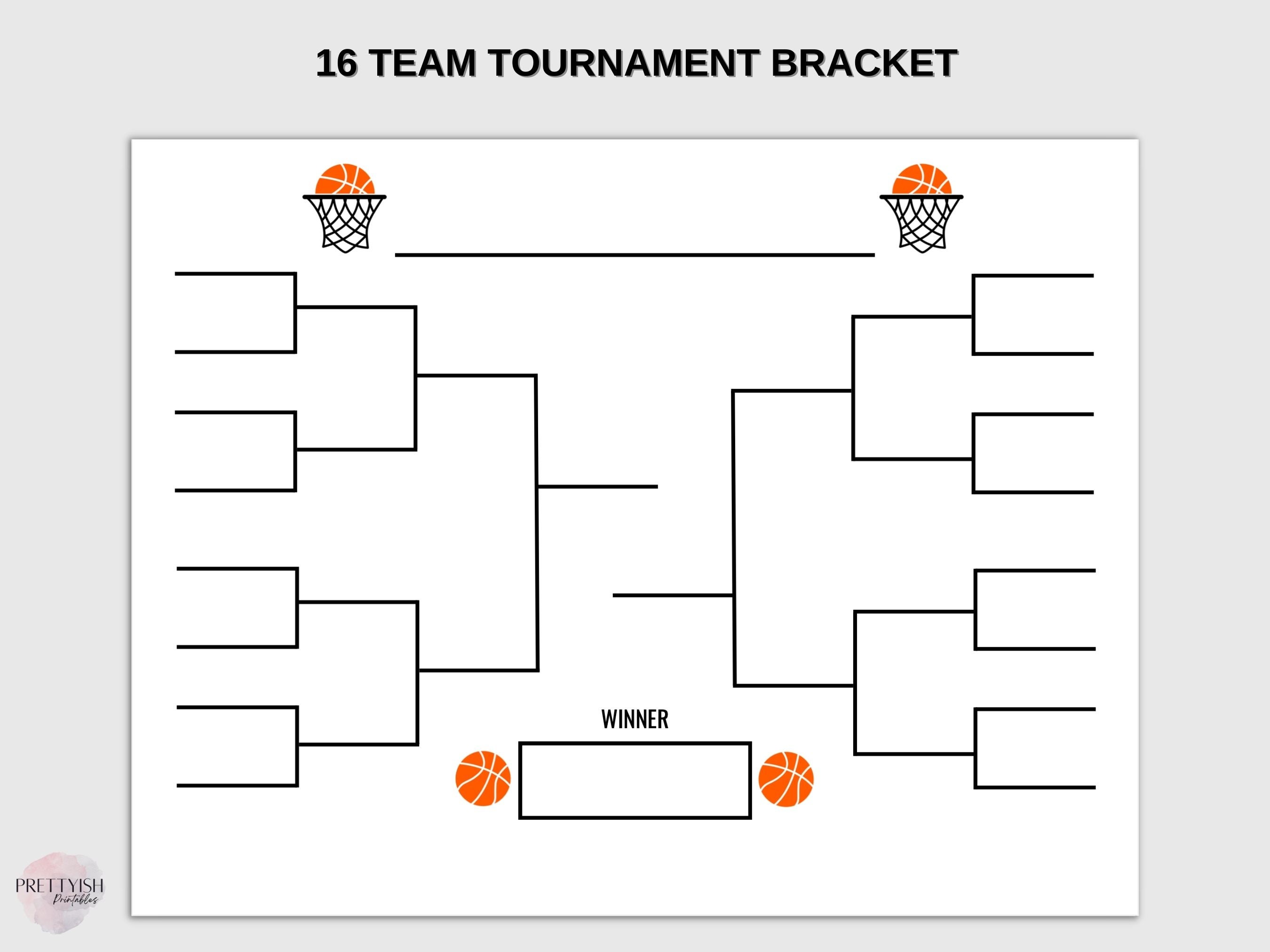Basketball Sports Bracket Template Tournament Bracket Editable Bracket Basketball Sports Bracket Template Tournament Bracket Editable Bracket