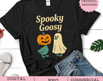 Gruselige Gans PNG, lustige Halloweengans Png, Gans im Halloween-Kostüme Sublimationsdesign, niedlicher Horror Png, gruselige Goosy digitaler Download