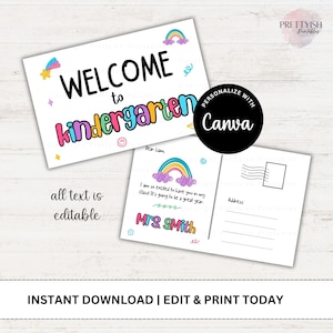 Back to School, Meet the Teacher Postcard, Postcards for kids, School card mail, Teacher gift, Teacher mail, Welcome to my class