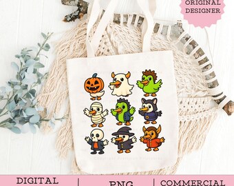 Gruselige Gans PNG, lustige Halloweengans Png, Gans im Halloween-Kostüme Sublimationsdesign, niedlicher Horror Png, gruselige Goosy digitaler Download