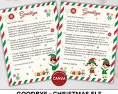 Elf Letter Printable, Printable Elf Goodbye Letter, Elf Template Printable pdf, Santa's Elf Goodbye letter, Personalized Elf Letters, Custom