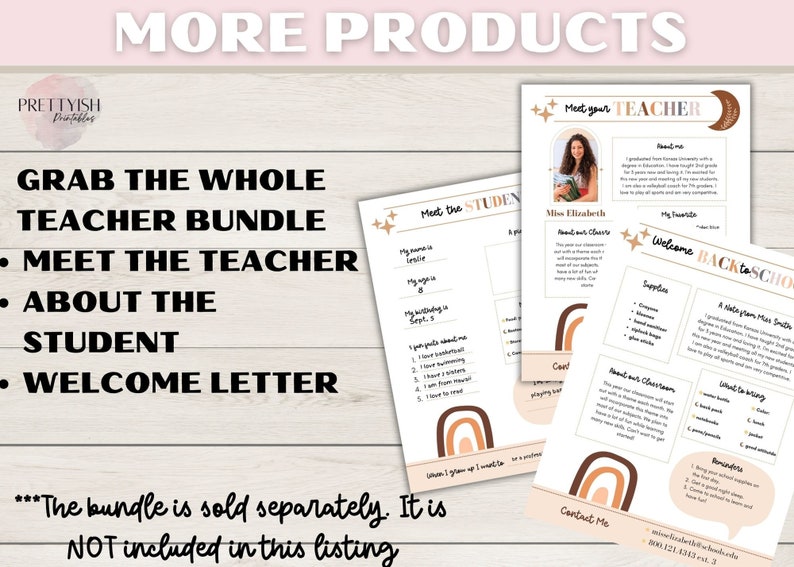 Meet the Teacher Meet the Student Questionnaire Back to - Etsy