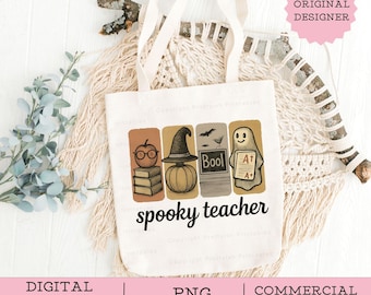 Spooky Teacher PNG, HalloweenTeacher Png, Teacher Fall png, Spooky Teacher Digital Download, Pumpking Teacher png, Book Halloween digital