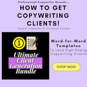 Get Copywriting Clients with These Templates - Ultimate Easy Client Generation