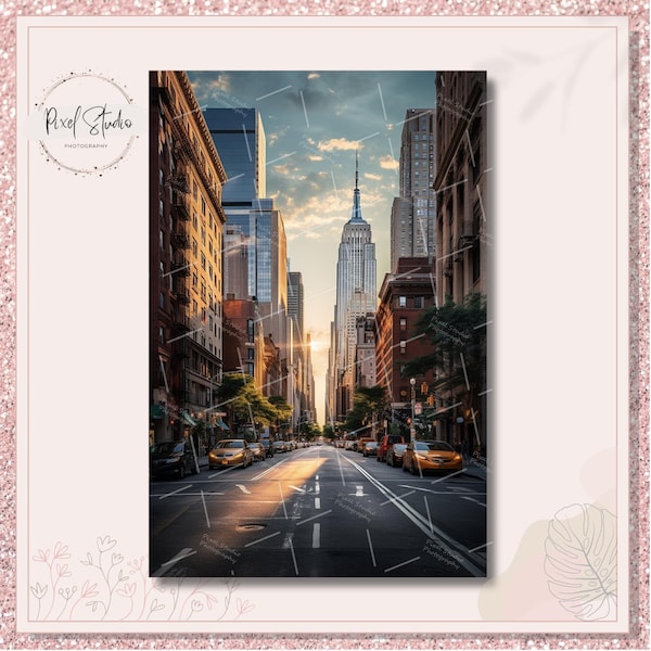 1 Premium Digital Backdrop New York City | Digital Prints, Urban Backgrounds, City-Scape Wall Art, Maternity Photography, Photoshop Overlay