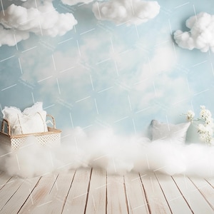 1 Newborn & Toddler Digital Backdrop | Kids Bedroom | Maternity Photography Studio Backgrounds | Baby Boy Girl Nursery, Composite Photoshoot