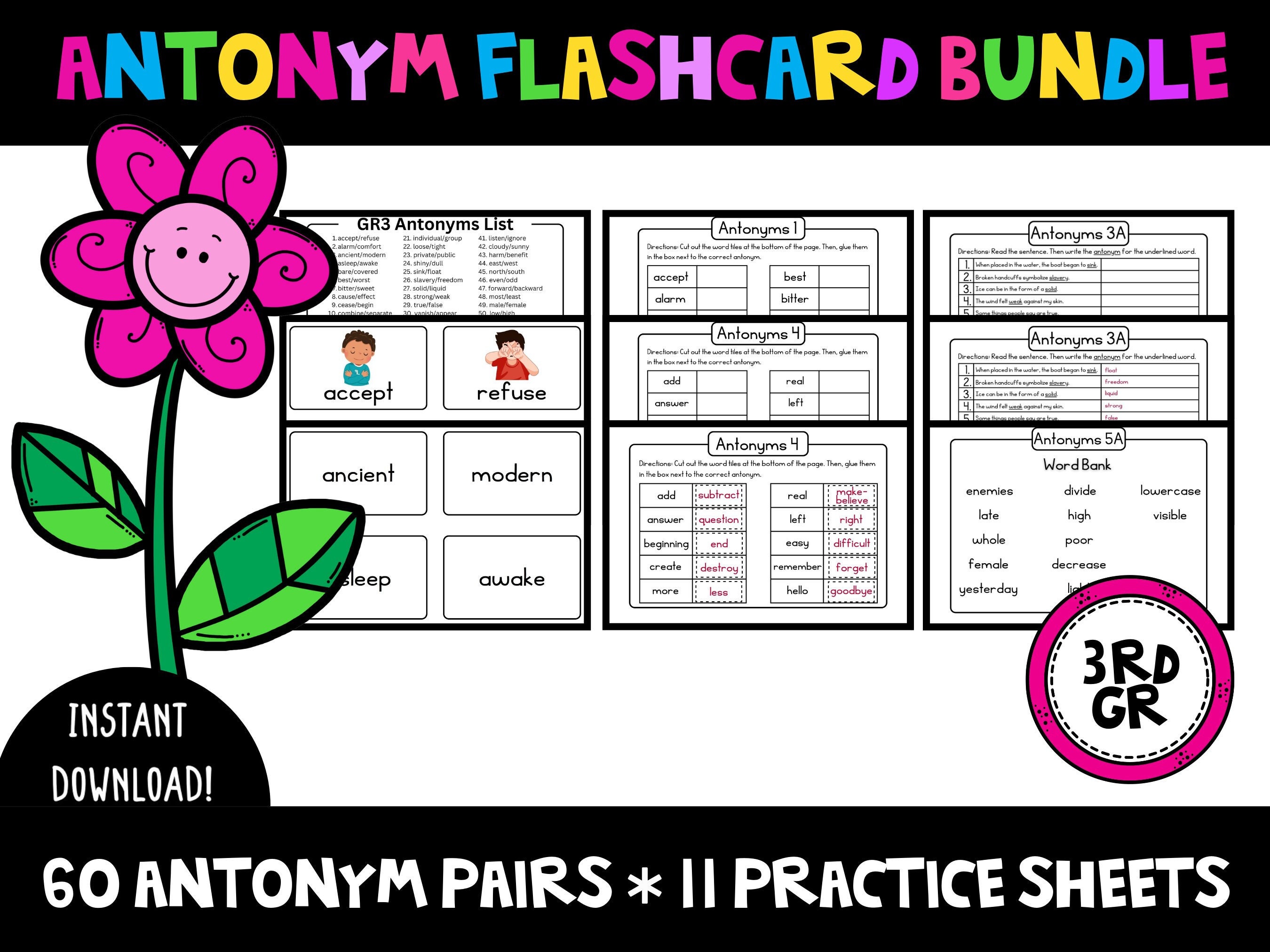 Synonyms and Antonym - Etsy