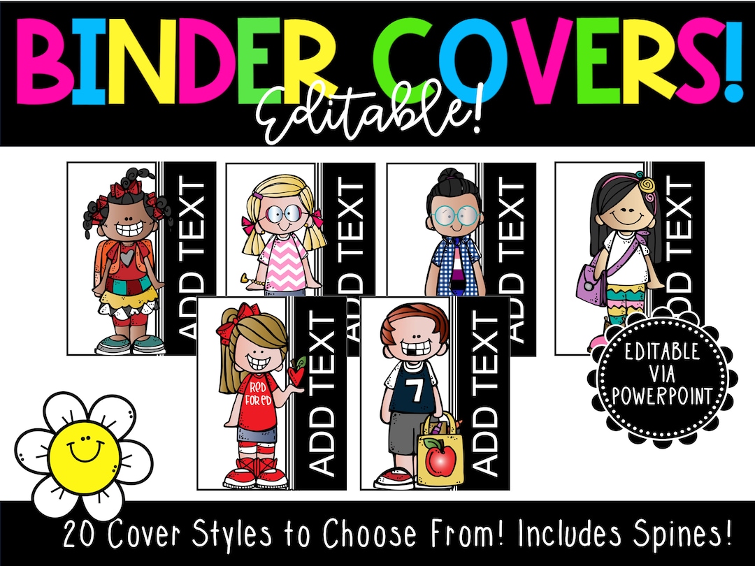 Binder Covers & Spines Editable Student Binders IEP Etsy