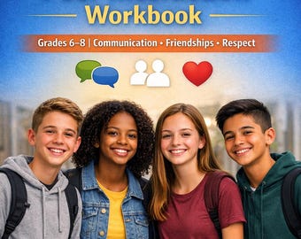 Middle School Social Skills Workbook | Peer Interaction SEL PDF
