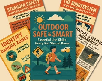 Outdoor Safety Workbook for Kids | Situational Awareness Printable PDF
