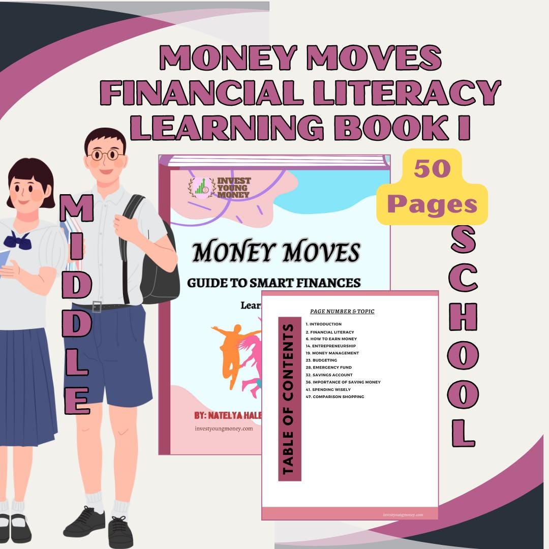 Middle School Financial Literacy Workbook | Money Moves Printable PDF ...