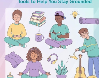 Teen Stress and Self Care Planner | Mood Tracker Printable PDF