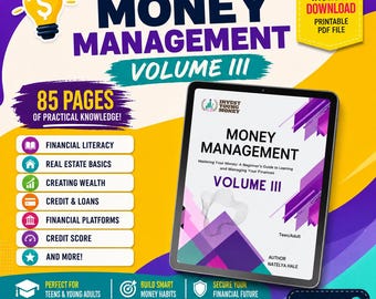 Money Management Volume III Guide for High School | Real Estate Investing, Credit Scores & Financial Literacy | Printable PDF