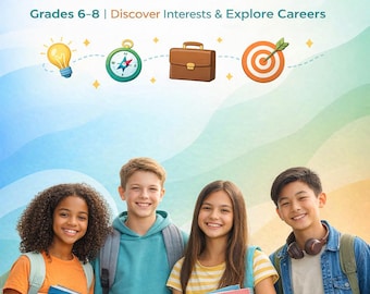 Middle School Career Exploration Workbook | Grades 6 8 PDF