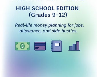 Teen Budget Planner | High School Money Management Printable PDF