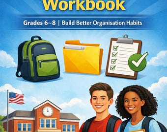 Middle School Organization Skills Workbook | Study Skills PDF