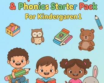 Alphabet Tracing and Phonics Starter Pack | K 1 Printable PDF