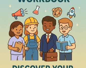 Career Lessons for Kids and Teens, Career Exploration Workbook, Job ...