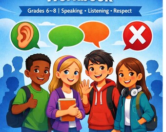 Middle School Communication Skills Workbook | Speaking & Listening Activities | Printable PDF