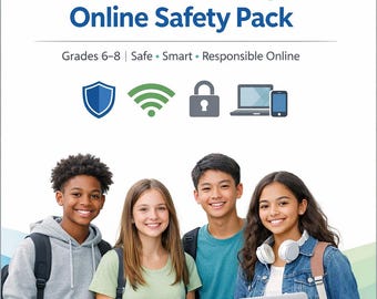 Middle School Digital Citizenship Pack | Online Safety SEL PDF