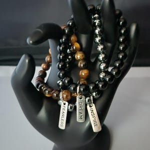 Dröm, inspirera, orädd armband