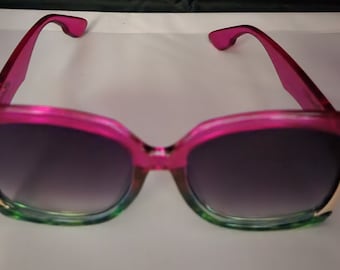 lunettes de soleil vintage multicolores