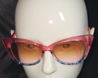 Pink and blue sunglasses