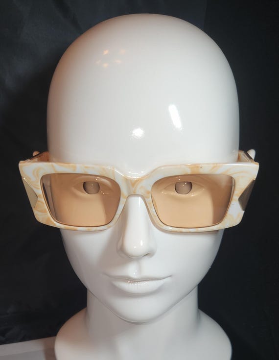 Marble Cream Sunglasses - Etsy display picture 1