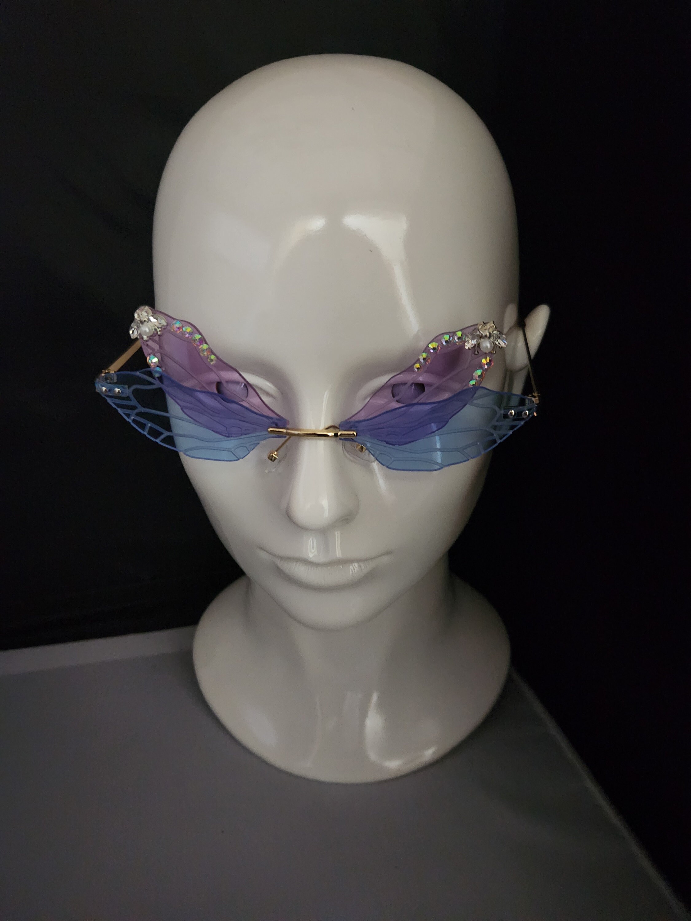Dragonfly Wings Purplish Sunglasses Dragonfly-Wing-Sunglasses-3.  main image 4