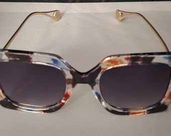 Quadratische Vintage-Sonnenbrille