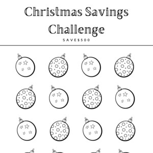 Cash Budgeting Weihnachtsspar-Challenge, A6 Größe, digitaler Download