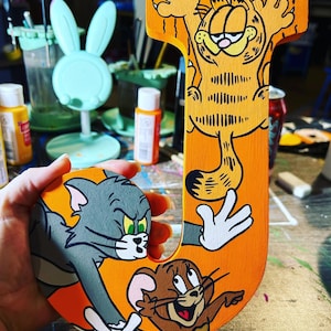 Letras de animação pintadas à mão