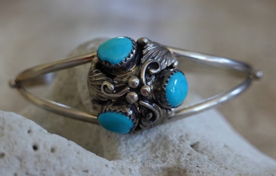 Native American Rare Vintage Johnny Yazzie Sterling Silver Needle Bracelet Cuff Old Native American Rare Vintage Johnny Yazzie Sterling Silver Needle Bracelet Cuff Old