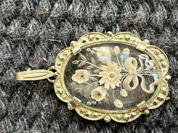 Antique Austrian 800 Silver Encased Alpine Flower… - image 6