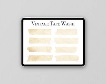 Vintage Tape *Digital* Washi Tape | Digitales Masking Tape, Digitales Scrapbooking, Digitales Washi Tape, Vintage Scrapbook Sticker