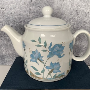Sadler Teekanne Blaue Blumen Vintage Made in England