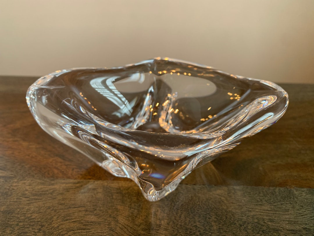Sculptural and Curvilinear Mid Century Translucent Glass
