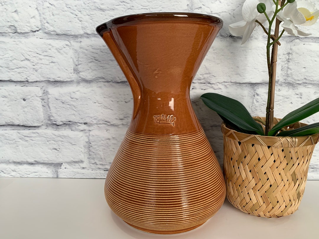 60's バルデッリ/Baldelli Owl ミッドセンチュリー Italy Baldelli Drip Coffee Carafe Made in Italy Brown MCM Mid-century
