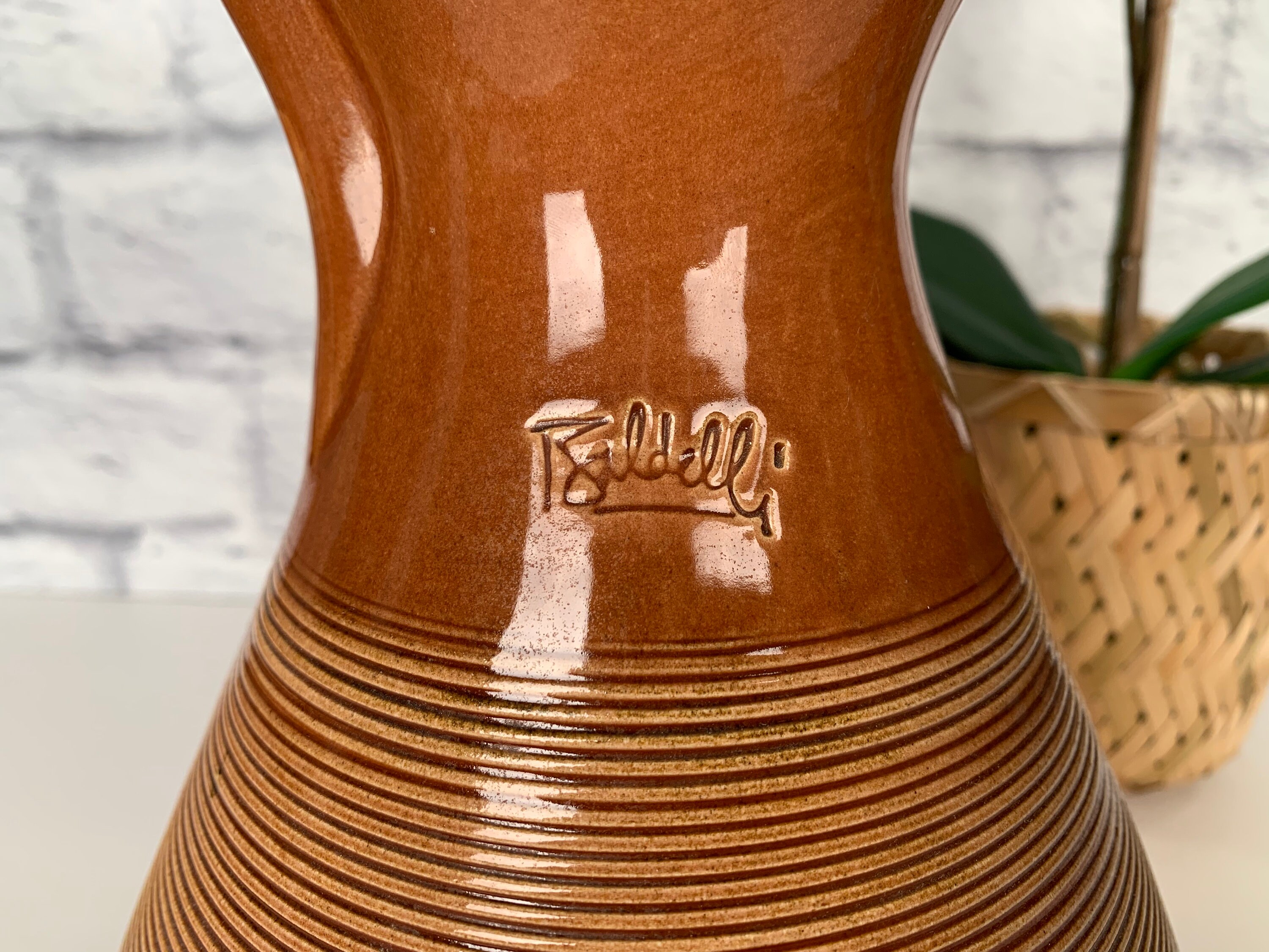 Baldelli Drip Coffee Carafe Made in Italy Brown MCM Mid-century