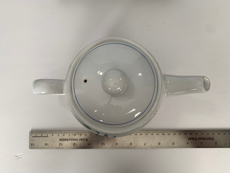 Sadler Teapot Blue Flowers Vintage Made in England Etsy