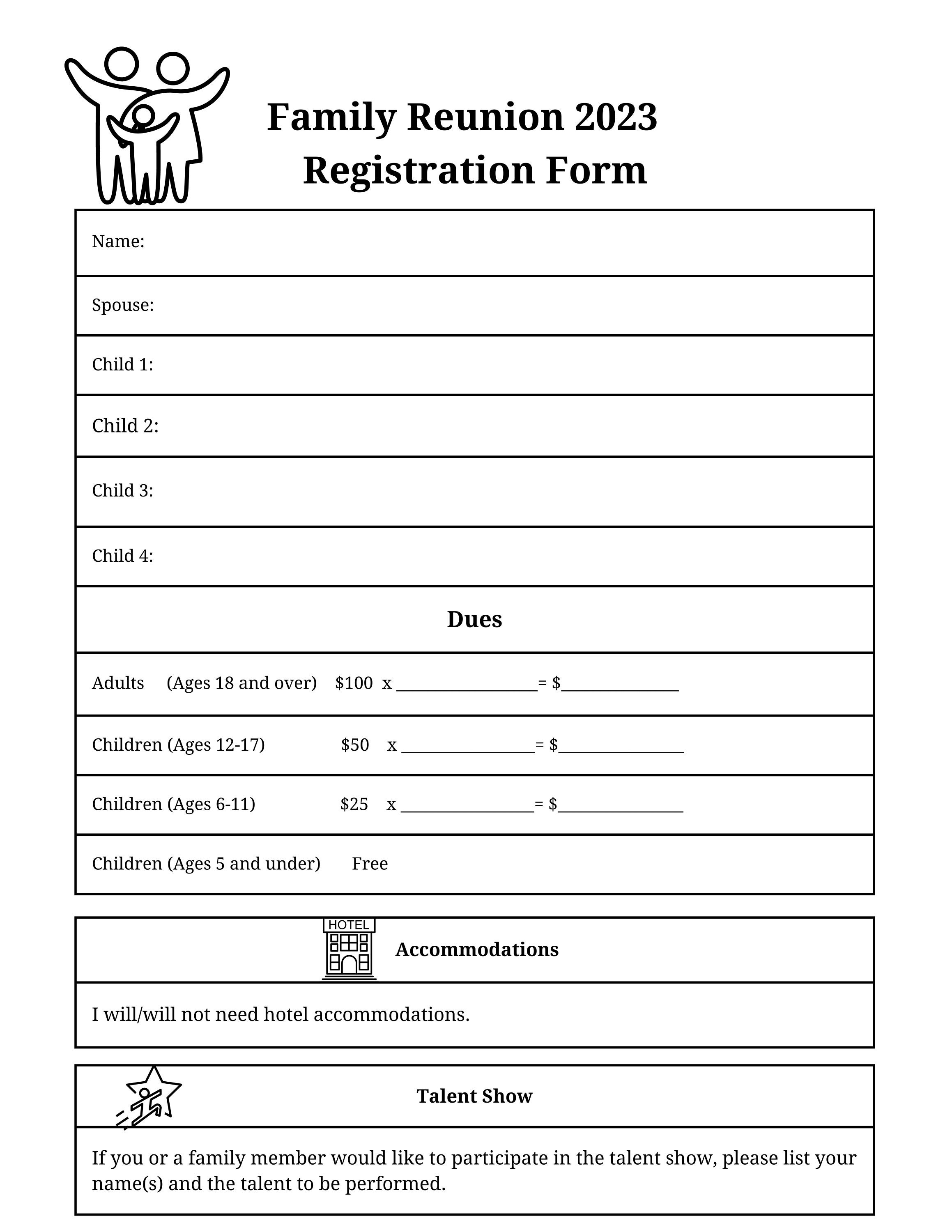 Family Reunion Registration Form Etsy family-reunion-registration-form-etsy