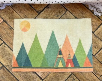 Childrens Dollhouse Rug Tp Mountains