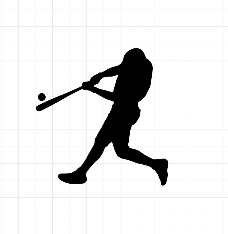 Baseball Batter Decal - Etsy
