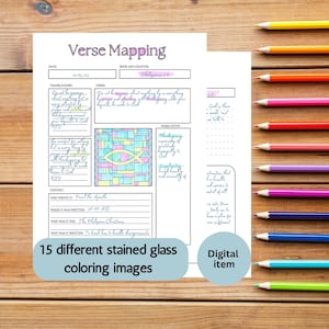 Verszuordnungsvorlage, Bibelverszuordnung druckbar, digitale Vorlage für Bibelstudien, Schriftkarte Journal Digital, Bibelstudienplaner Geschenk