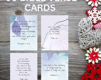 Bible scripture cards digital download, Bible verse card deck, Inspirational scripture printable, Printable prayer cards, Christian gift