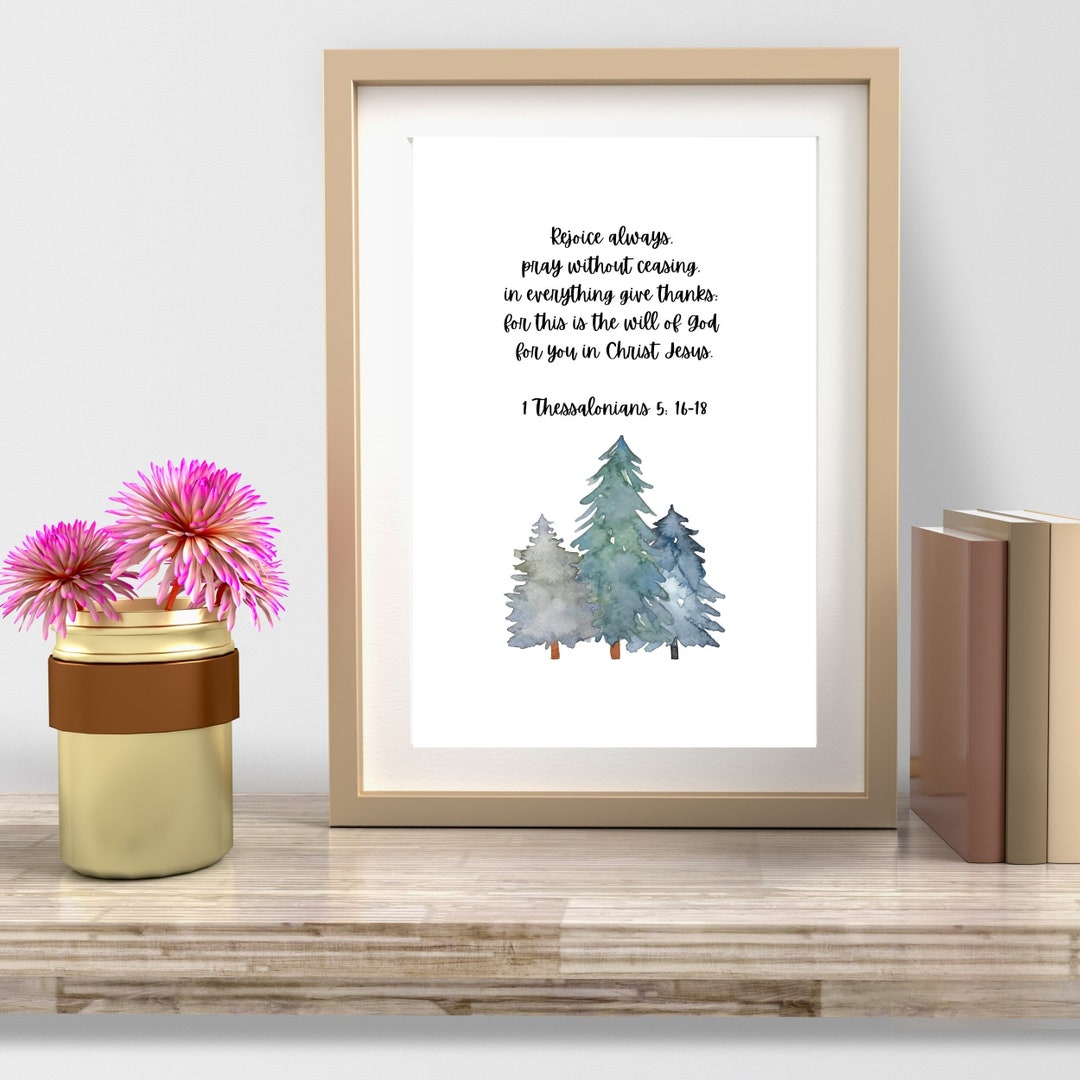 Bible Verse Wall Art Religious Home Decor Christian Scripture Printable ...