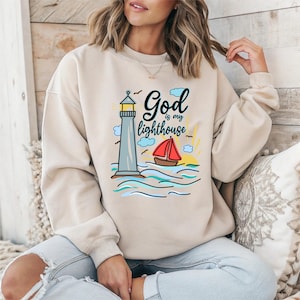 Verset de la Bible PNG nautique Doodle chemise chrétienne Design tendance par sublimation impression côtière rétro Png religieux Clipart Maritime Dtf transfert