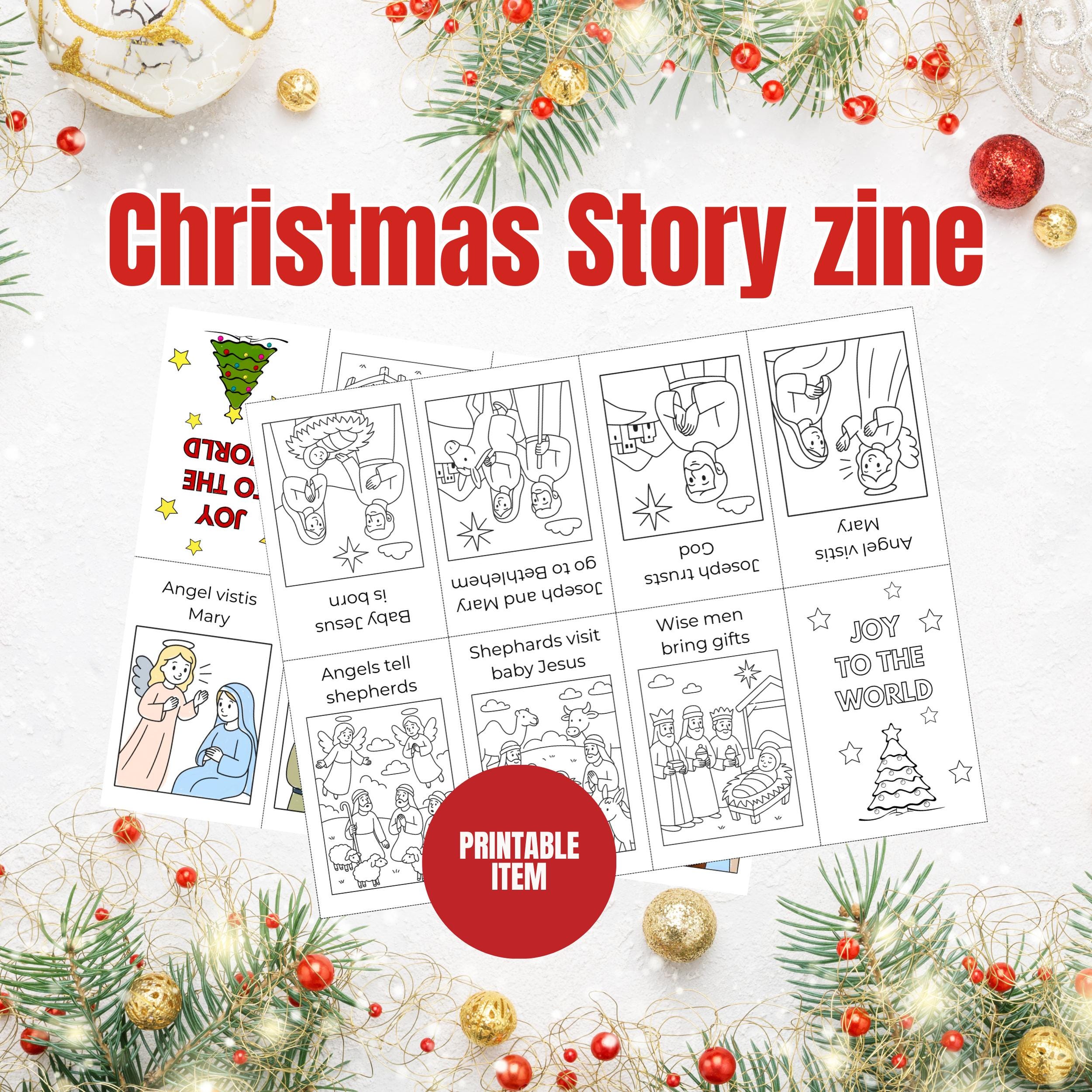 Christmas Activity for Kids Printable Christian Homeschool Craft for ...