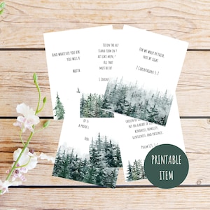 60 tarjetas de oración para imprimir, descarga digital de notas bíblicas, baraja de cartas con versículos bíblicos, regalo devocional diario cristiano para un amigo, aliento